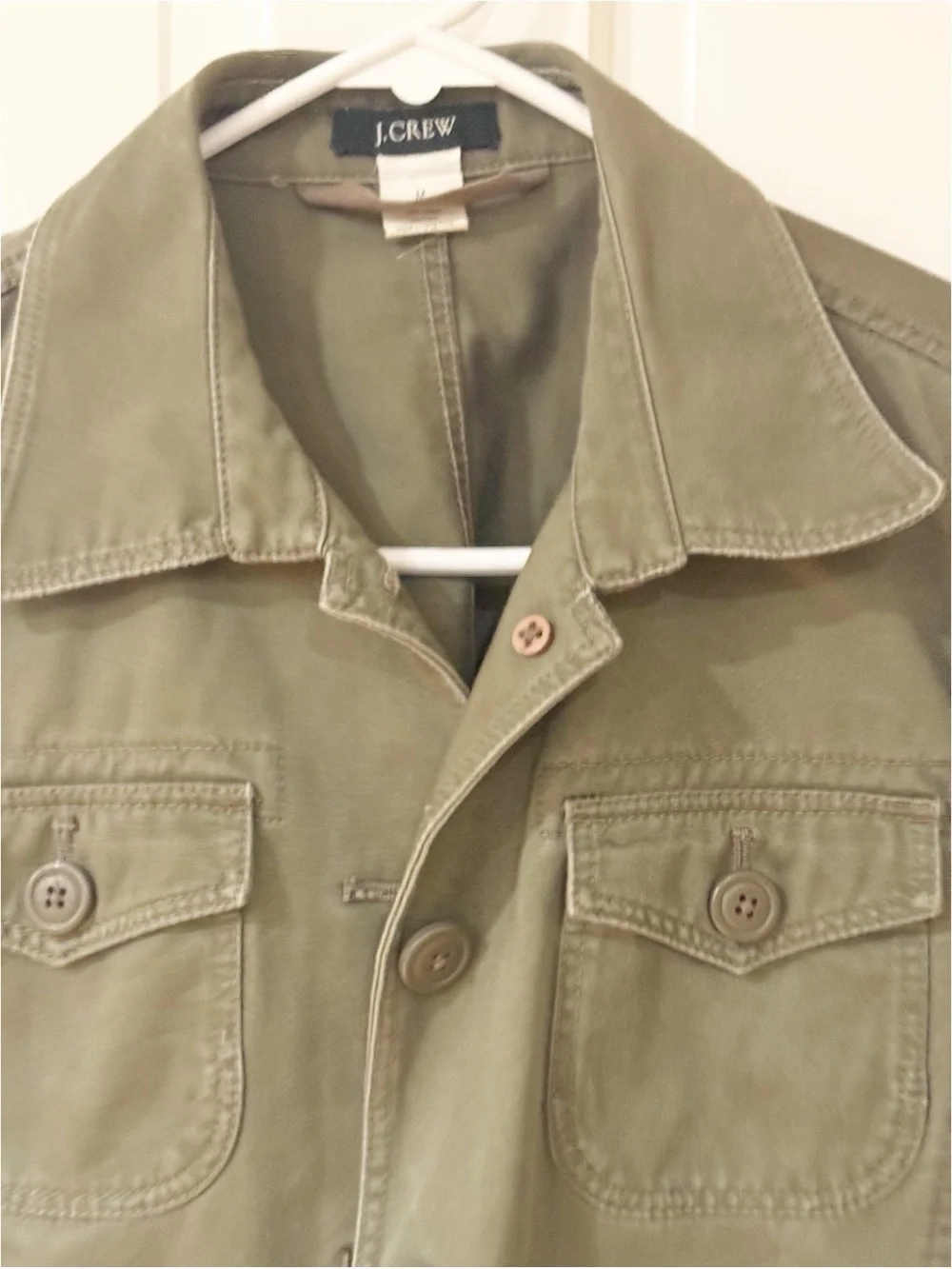 J.Crew Downtown Field Jacket in Olive Green M